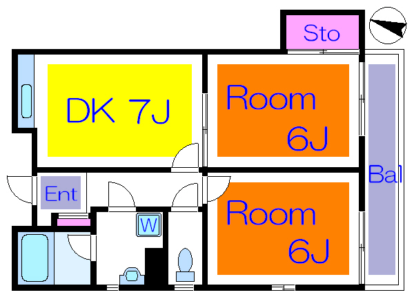 メゾンドジュワン  間取り図