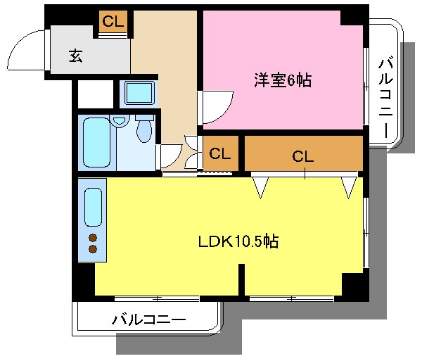 飛鳥ハイム 間取り図