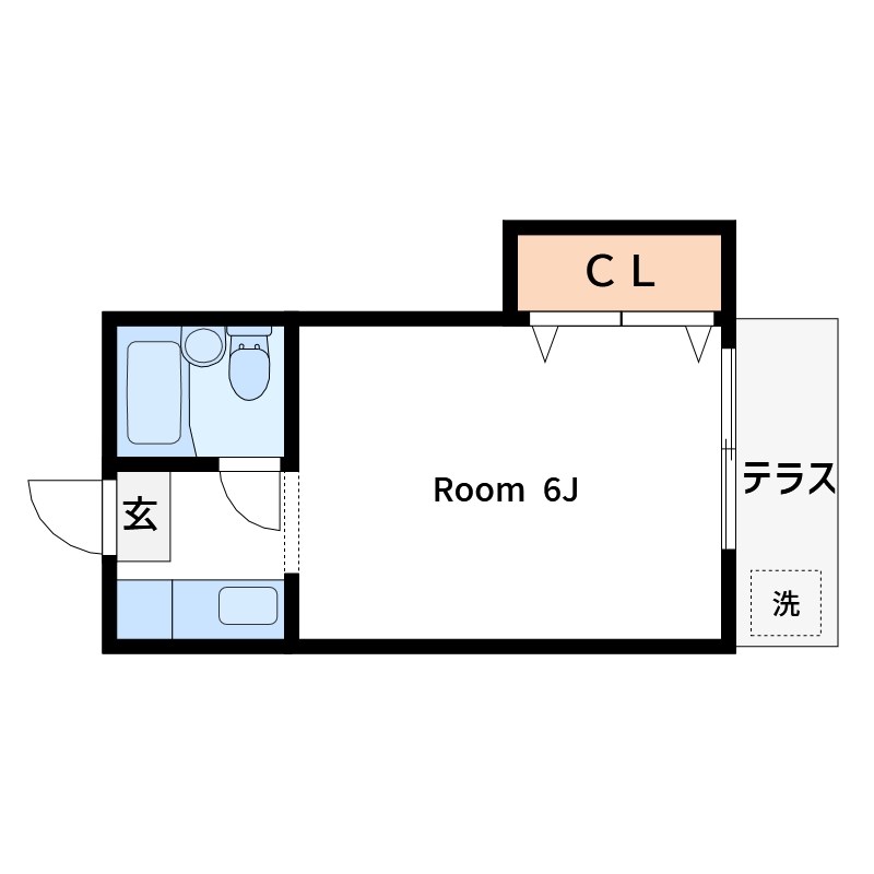 villa三ノ輪Ｂ  間取り図