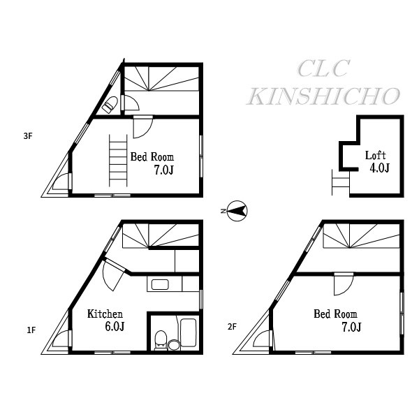 杉浦貸家  間取り図