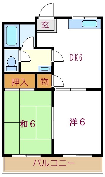 市川第２マンション 間取り図