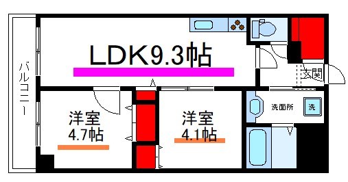 ルフレプレミアム日暮里 間取り