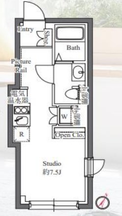 CASA　GRAZIE門前仲町 間取り図