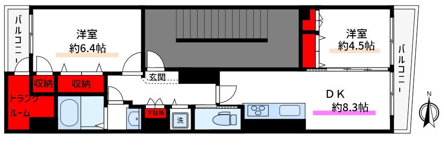 ワコーレジデンス 間取り図