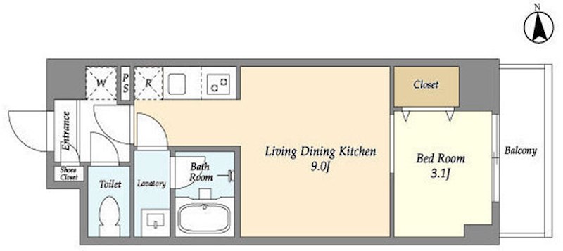 アルファコート町屋2 間取り