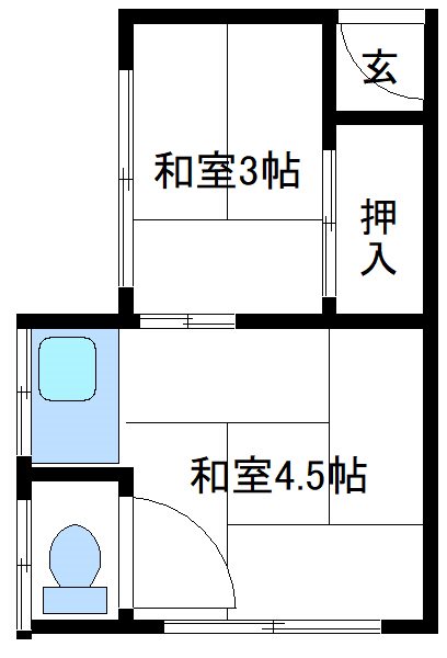 第一松明荘  間取り図