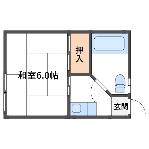 三原ハイツ  間取り図