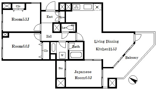 プロスペクト清澄庭園  間取り図