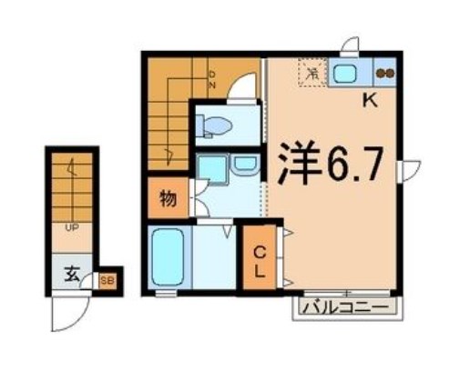 キャステール  間取り図