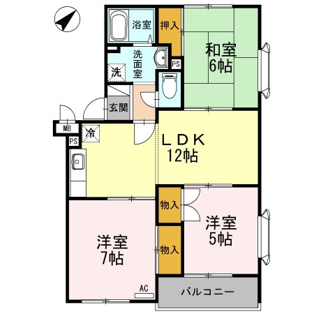 メゾン・ファミール 間取り図