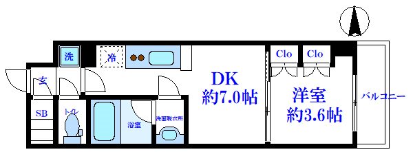 アーバネックス銀座東Ⅱ 間取り図