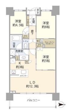 アーデル船堀グリーンアベニュー 間取り図