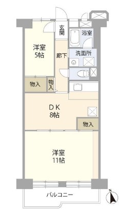 木場ハイツ 間取り図