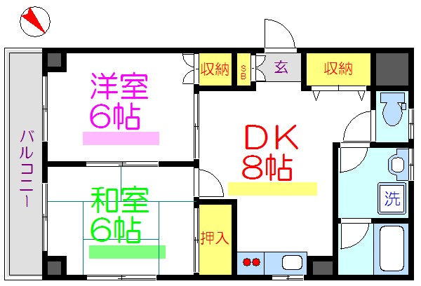 レジデンスこうだ  間取り図