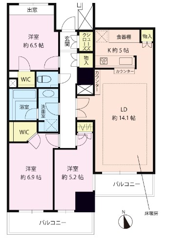 アトラスタワー北千住  間取り図