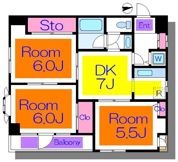 ＭＡＩＳＯＮかもん  間取り図