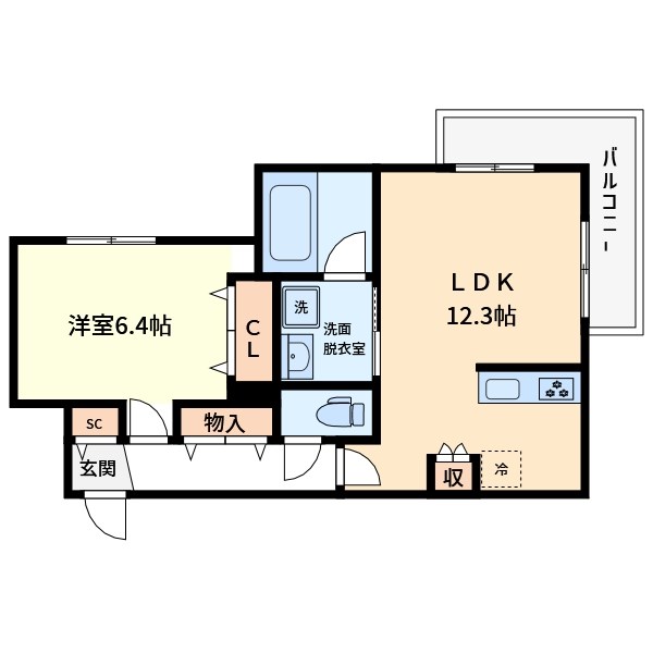 ユーグラシアC 間取り図