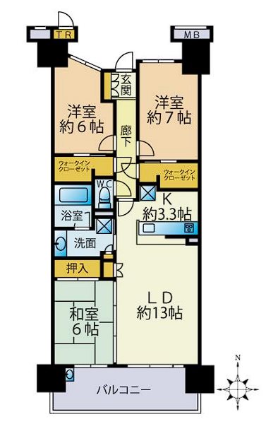 東京フロンティアシティパーク＆パークス 間取り図