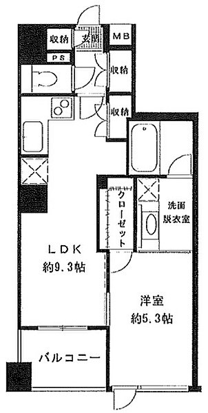 グリーンパーク八丁堀桜川公園 間取り図