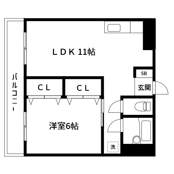 東カングランドマンション 間取り図