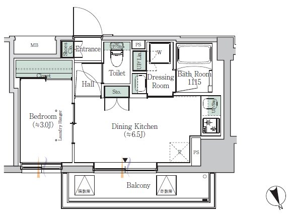 ＯＮＥ ＲＯＯＦ ＲＥＳＩＤＥＮＣＥ ＡＳＡＫＵＳＡ 間取り