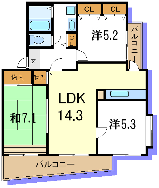 エルナス江戸川 間取り