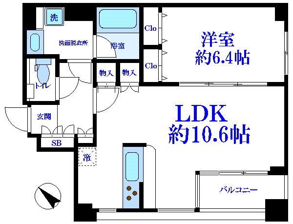 プレールドゥーク月島 間取り図