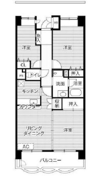 ビレッジハウス潮見タワー１号棟  間取り