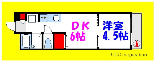 カーサ第２宇喜田４号棟 間取り図