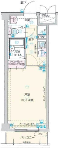 ヴェルト西大島グラーセ 間取り図