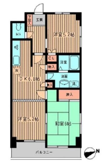 ヴェルドミール秀和 間取り図