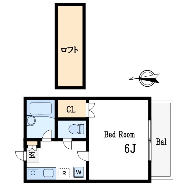 パレドール一之江 間取り図