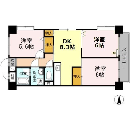 プレステージ南葛西 間取り図