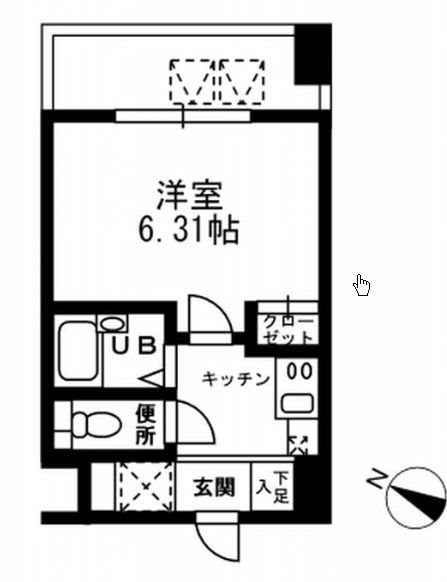 レジディア三越前 間取り図