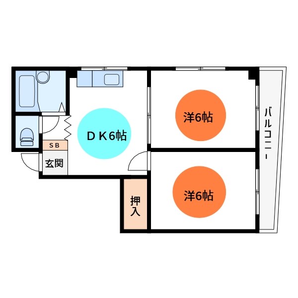 キャスティール四倉  間取り図