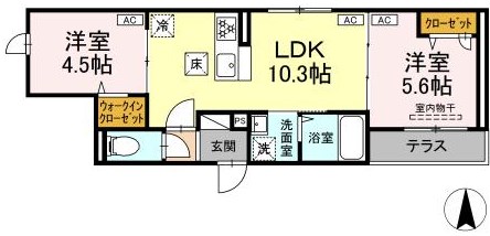 グラナーデ東尾久Ⅱ  間取り図