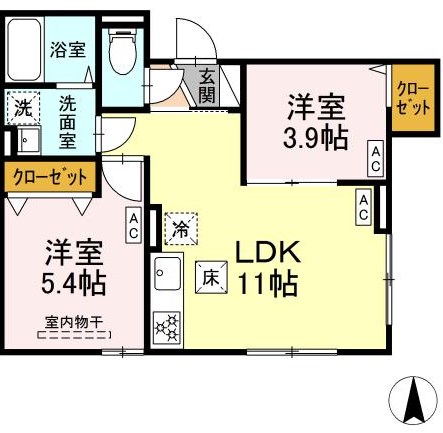 グラナーデ東尾久Ⅱ  間取り図