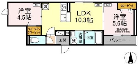 グラナーデ東尾久Ⅱ  間取り図