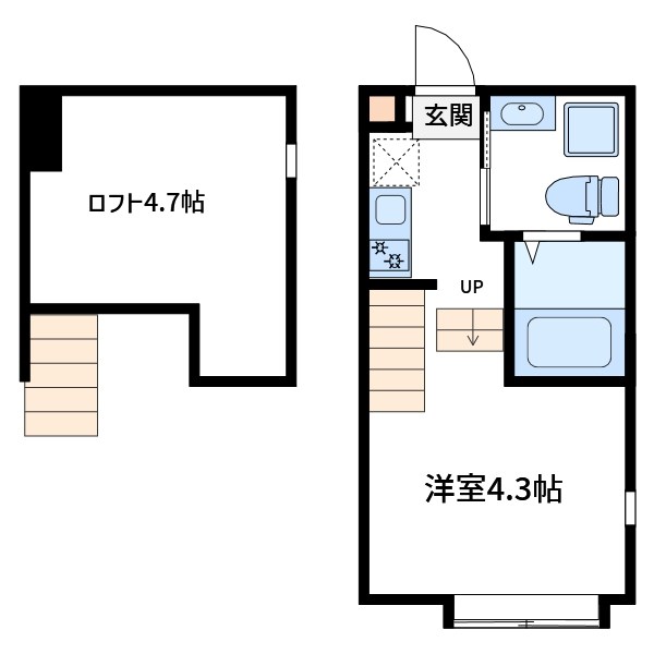 エアル北小岩 間取り