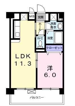 横網リバーイースト  間取り図