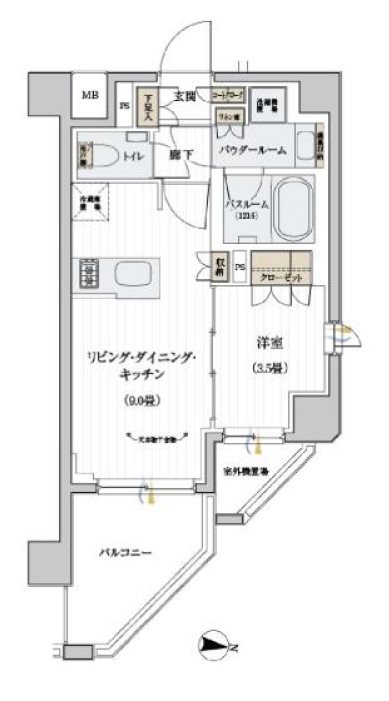 デュオステージ北千住Ⅱ  間取り