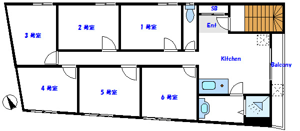 オアシス西日暮里 101号室 間取り