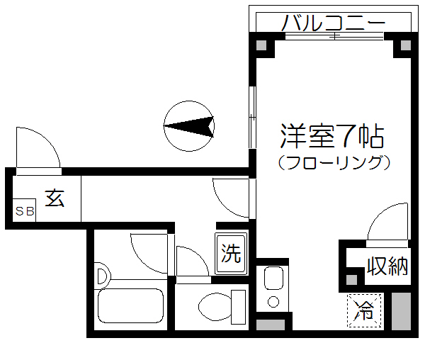 ラ・プランタン 202号室 間取り