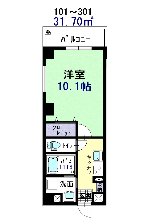 パスィフィーク  間取り図