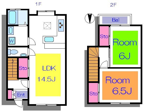 タウンハウス88 間取り図