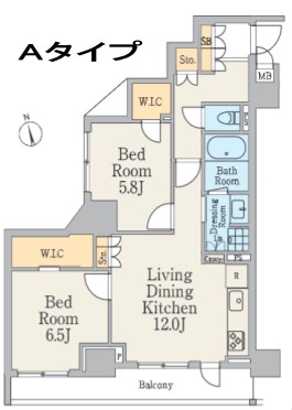 クレストコート町屋 間取り図