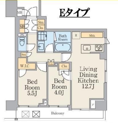 クレストコート町屋 間取り図