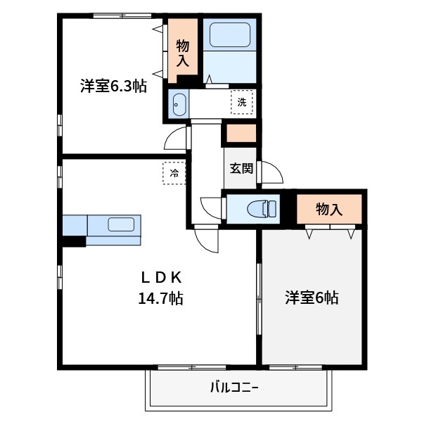 ドルフ・クレセント 間取り図