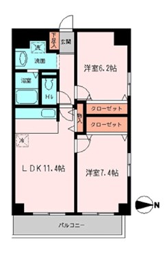 ドゥエル木場公園  間取り図