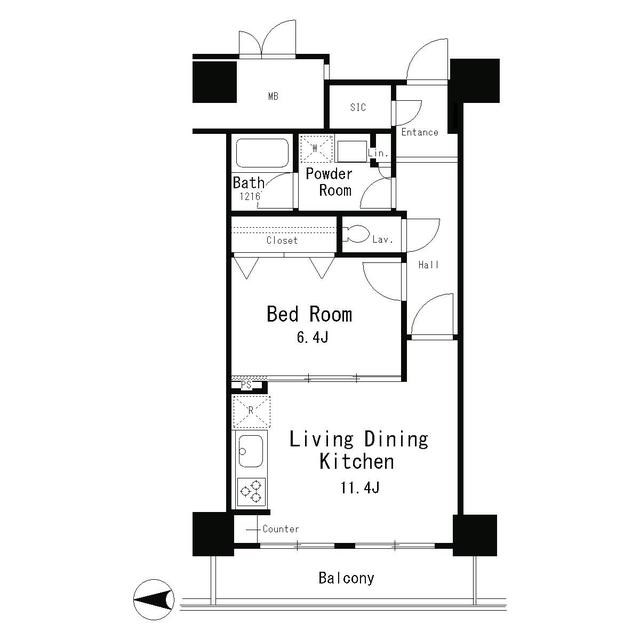 イーストコア曳舟一番館 間取り図